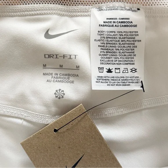 NIKE Court Advantage Dri-Fit Pleated Tennis Skirt - White - Picture 6 of 8